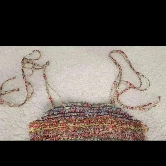 Pink Lily Bodycon Rainbow Scrunch Mini Dress, size medium - Picture 3 of 8